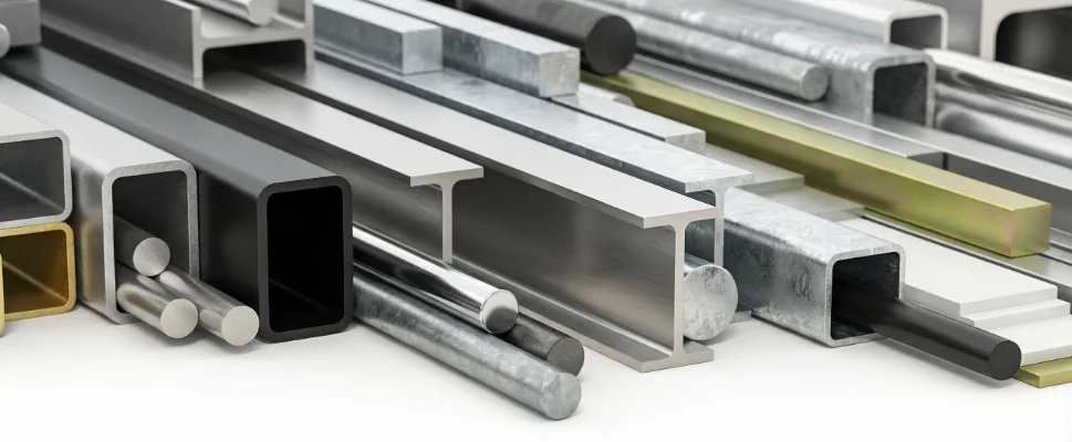 Comparison table of extruded aluminum alloys detailing material properties and mechanical specifications.