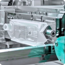 Lightweight and chemical-resistant plastic components showcasing the versatility of custom fabrication.