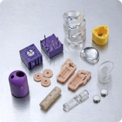 Micro-molded industrial part demonstrating high chemical resistance and tight tolerances for harsh environments.