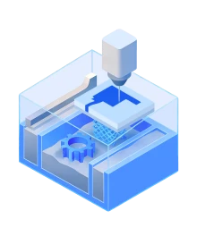 Procédé d'impression 3D SLS utilisant un laser pour fusionner des particules de poudre en composants industriels de haute précision destinés à l'usage final.
