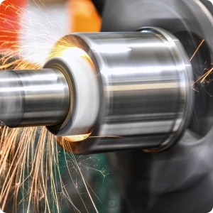 High-precision metal component demonstrating sub-micron tolerances and a mirror-like surface finish