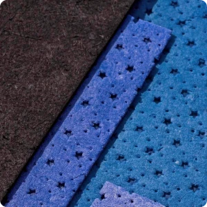 Präzisionsgeschnittene EVA-Schaumstoffplatten in Schwarz und Blau für industrielle Polsterung und Verpackung