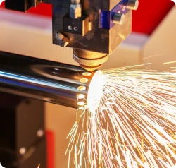 High-quality laser tube cutting for square, rectangular, and round metal profiles