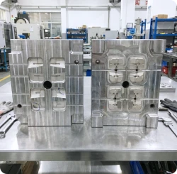 Aluminum mold tool for quick-turn prototype injection molding and functional material testing