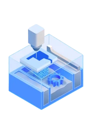 High-quality nylon SLS 3D printed industrial component ready for production on the EPTAHUB platform