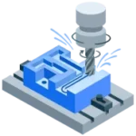 ชิ้นส่วนที่ขึ้นรูปด้วยเครื่อง CNC ที่มีความแม่นยำสูง พร้อมสำหรับการตรวจสอบขั้นสุดท้ายและการจัดส่งจาก EPTAHUB