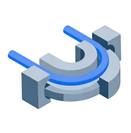 CNC tube bending machine creating precise radii in structural metal tubing for frames and fluid lines