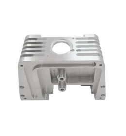 CNC milling machine head producing precision metal parts with tight tolerances and high surface quality