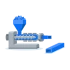 Plastic material extrusion profiles for custom engineering and industrial applications.